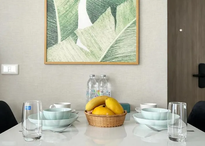 Lägenhet 1bd With Rooftop Pool - 8 Min Mrt Free Shuttle