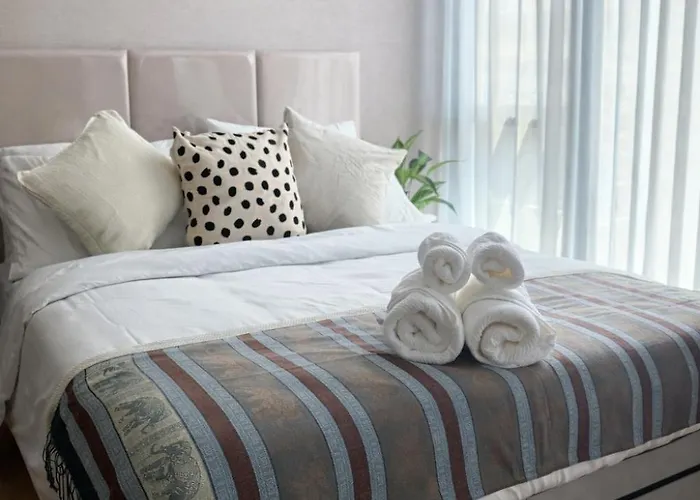 Lägenhet 1bd With Rooftop Pool - 8 Min Mrt Free Shuttle *