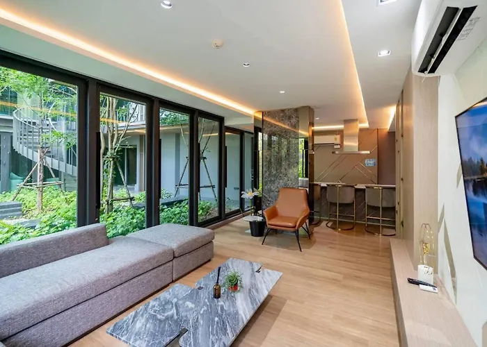 1bd With Rooftop Pool - 8 Min Mrt Free Shuttle Lägenhet Bangkok
