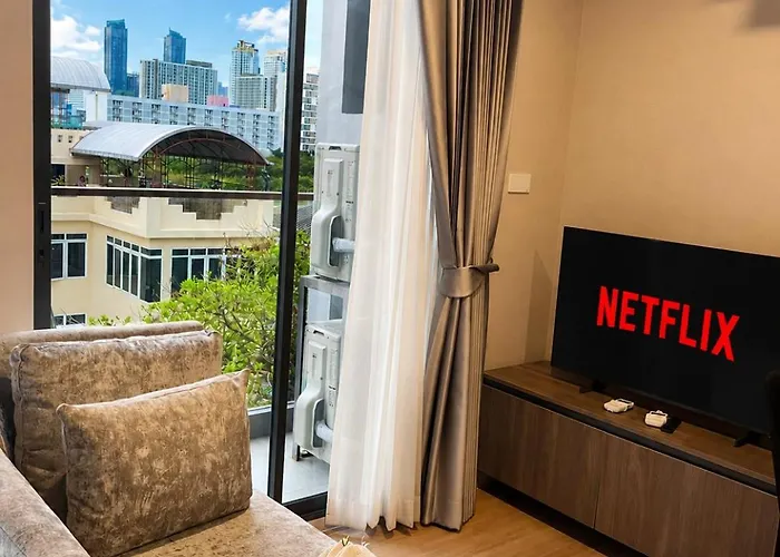 Lägenhet 1bd With Rooftop Pool - 8 Min Mrt Free Shuttle *